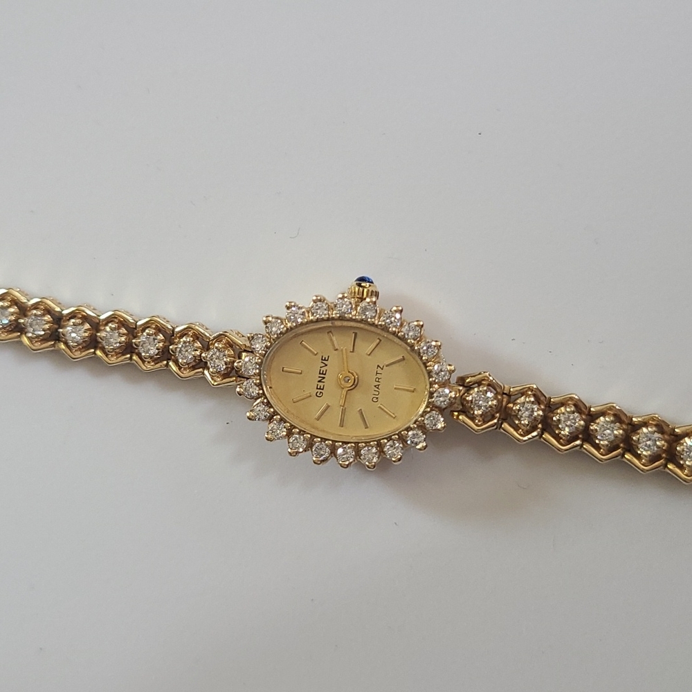 Geneve diamond watch bracelet